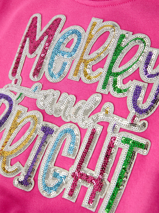 Toddler Girls Pink Merry Bright Top and Bell Pants