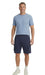 Men’s fleece cargo shorts in charcoal with elastic waistband and multiple pockets for outdoor adventures