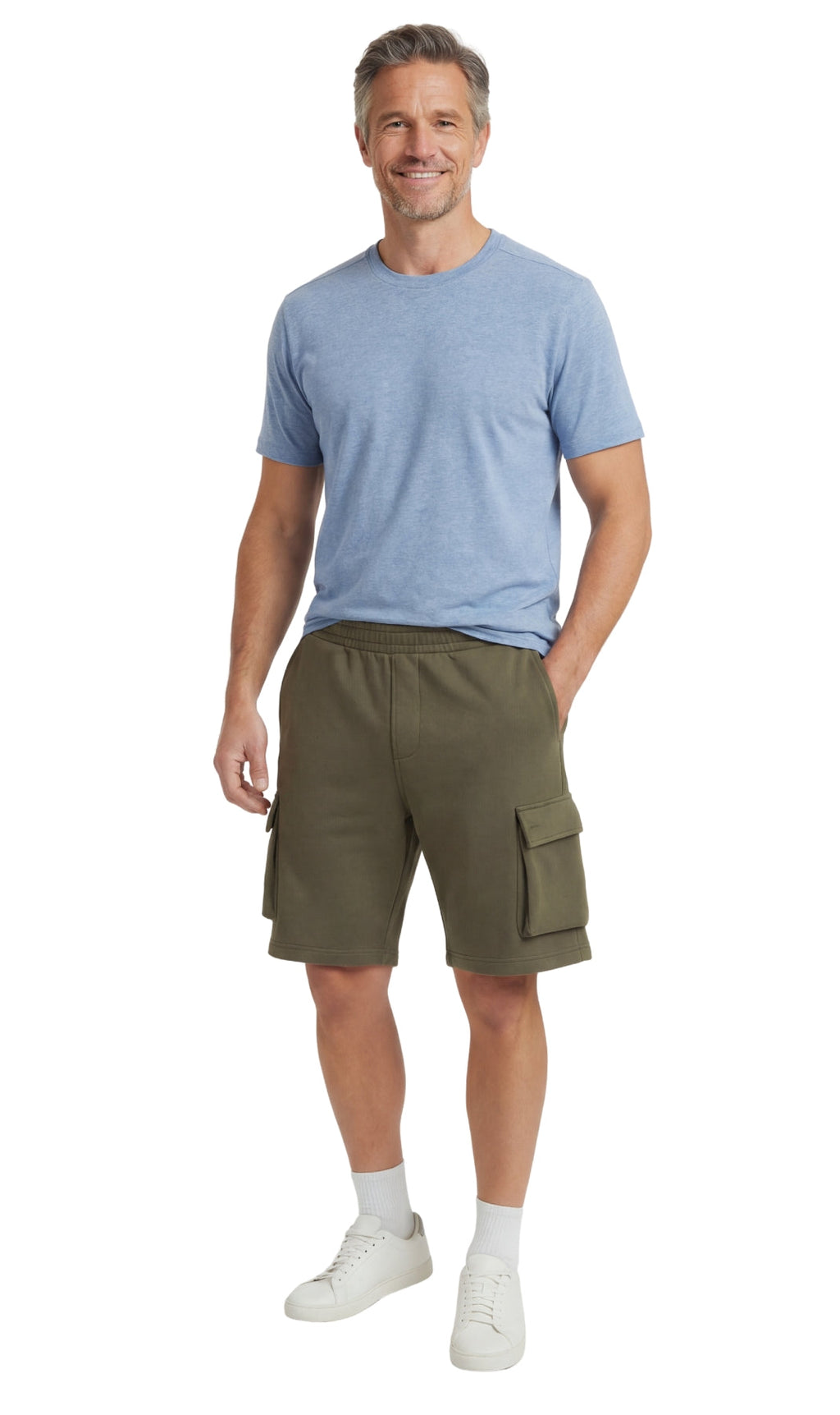 Men's Fleece Cargo Shorts
