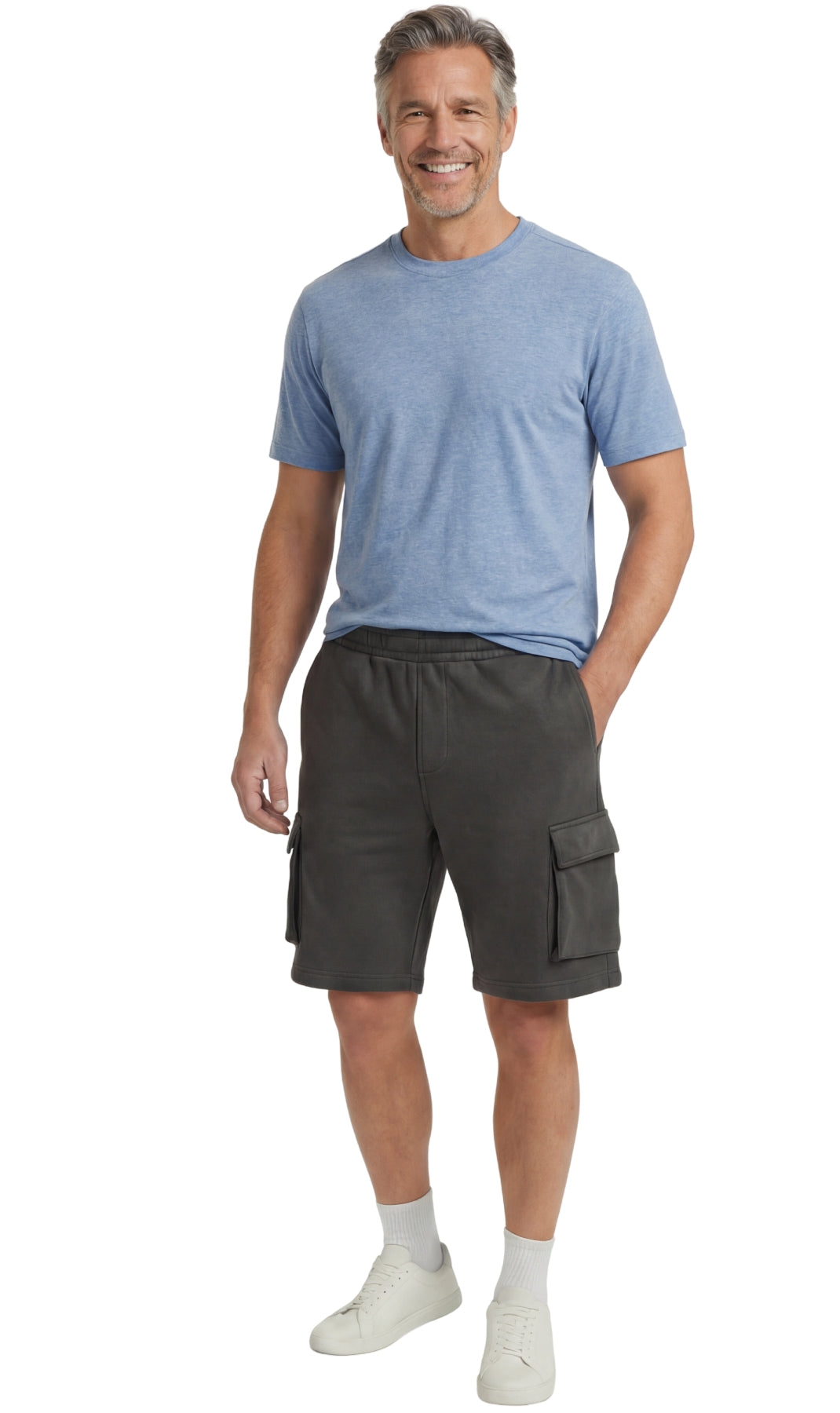 Men's Fleece Cargo Shorts