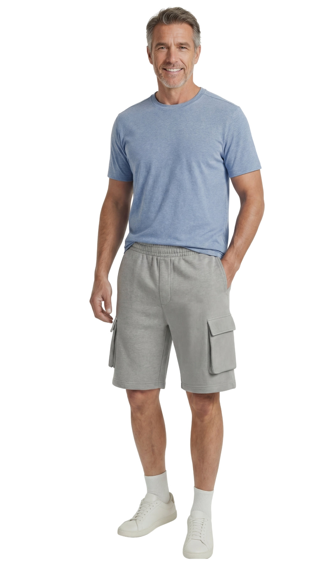 Men's Fleece Cargo Shorts