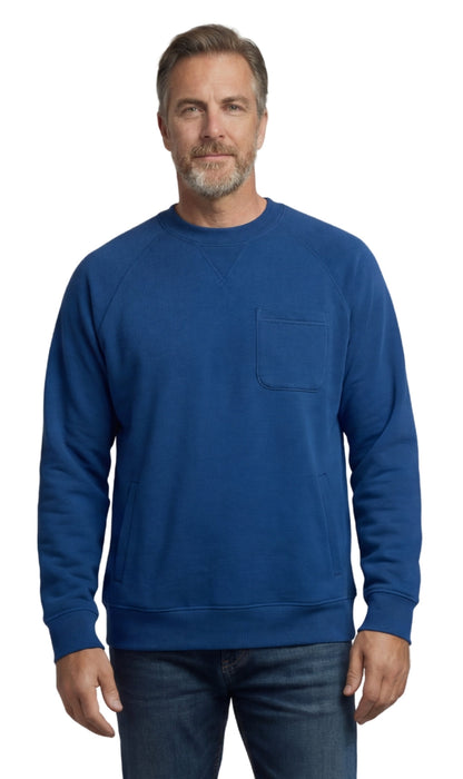Men's 3-Pocket Fleece Sweatshirt with Raglan Seams