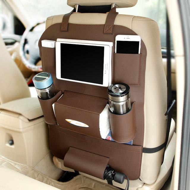 PU Leather Car Seat Organizers