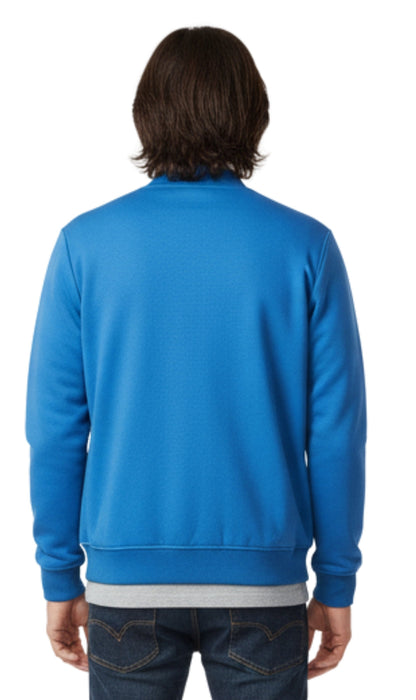 Men's Zip-Up Baseball Fleece Jacket — Lightweight Cotton Blend