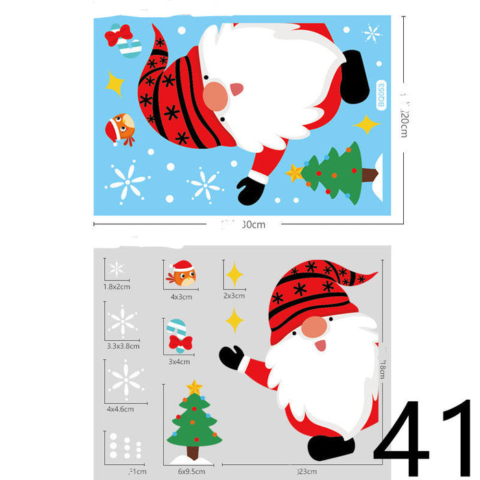 Christmas Themed Window Cling Set