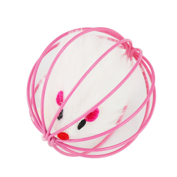 Caged Mouse Cat Toy