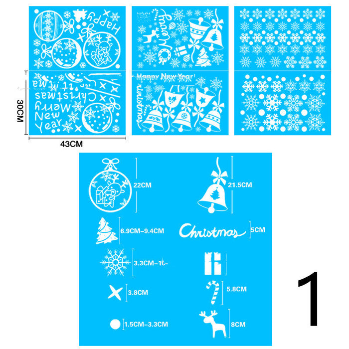 Christmas Themed Window Cling Set