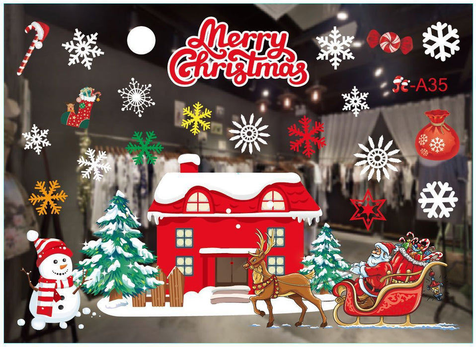 Christmas Decorations Window Clings