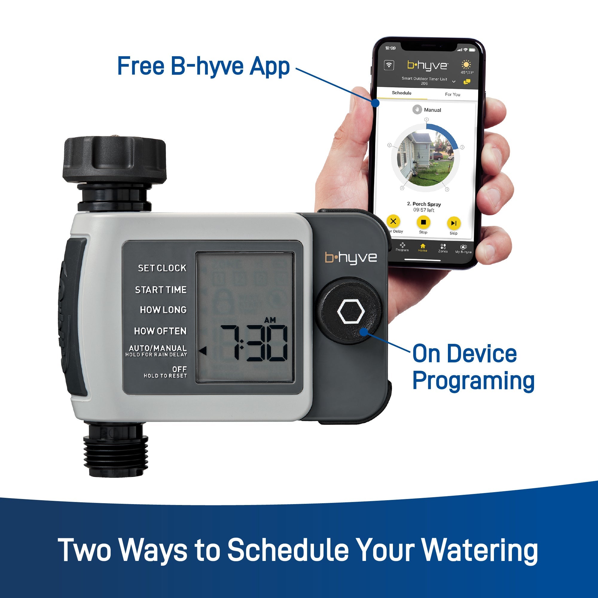 Bluetooth 1-Outlet Hose Faucet Timer
