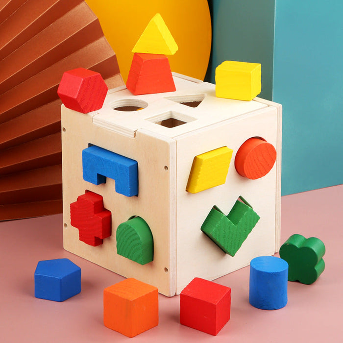 Wooden Shape Sorter Toy for Toddlers (Ages 1–3)