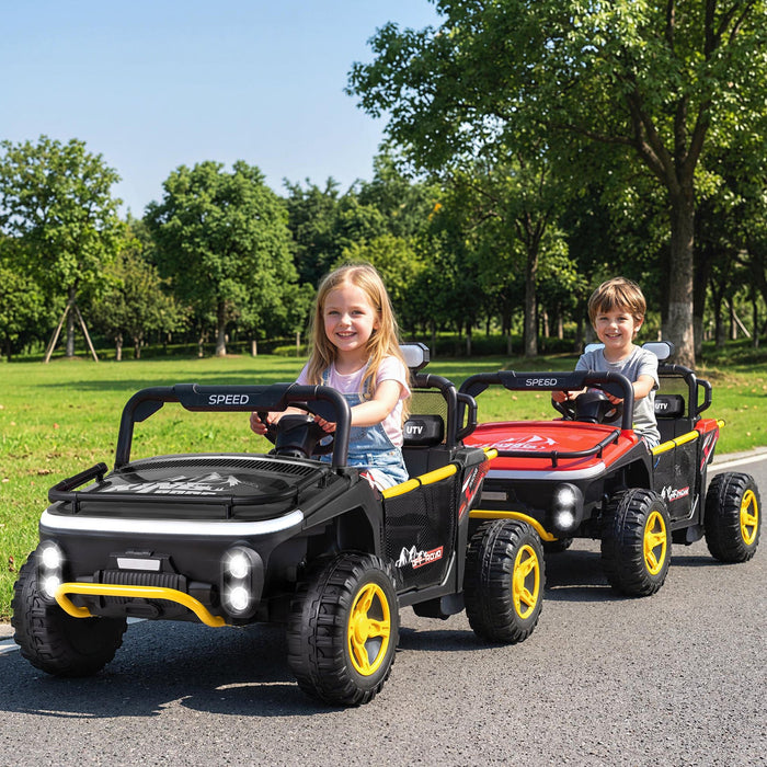 24V Ride on Toy for Kids 2 Seater Ride on Truck with Horn and Music