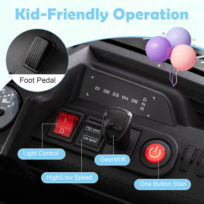 24V Ride on Toy for Kids 2 Seater Ride on Truck with Horn and Music