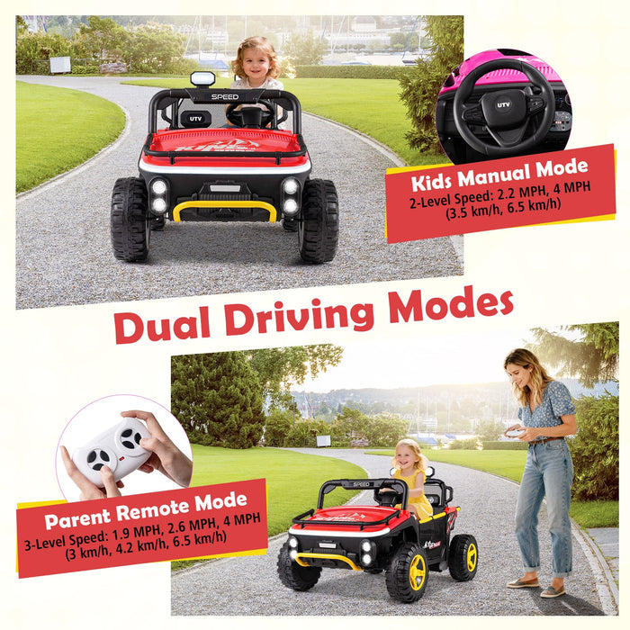24V Ride on Toy for Kids 2 Seater Ride on Truck with Horn and Music