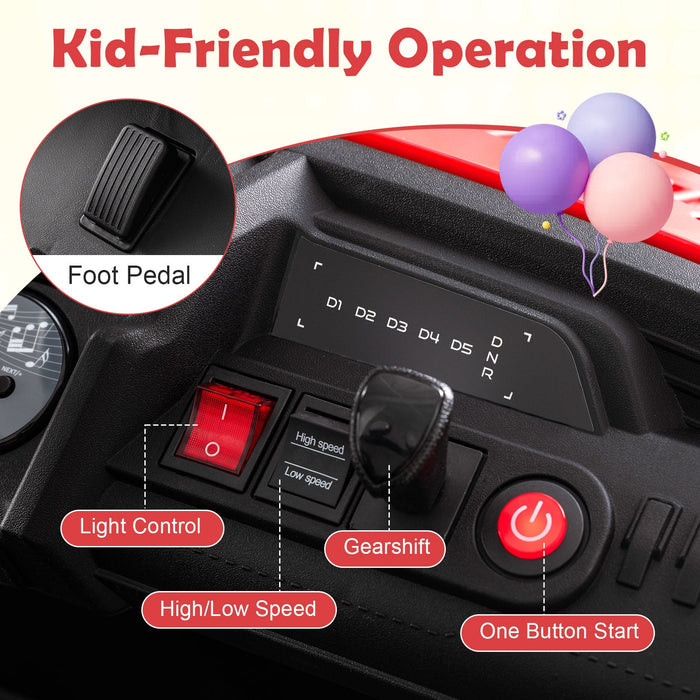 24V Ride on Toy for Kids 2 Seater Ride on Truck with Horn and Music