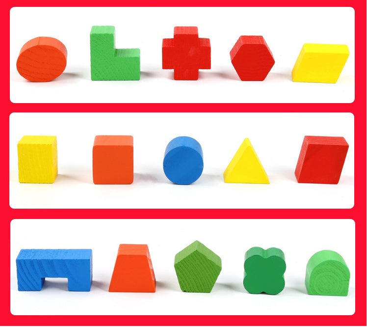 Wooden Shape Sorter Toy for Toddlers (Ages 1–3)