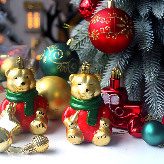 Festive 72-Piece Christmas Tree Ornament & Decoration Set