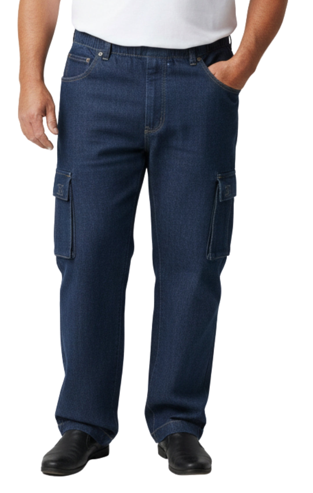Men's Lightweight Double Pocket Cargo Jeans