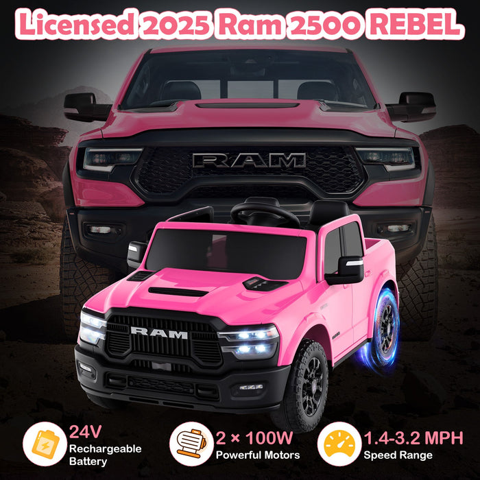 Licensed Ram Truck 24V 2-Seater Ride-On Toy
