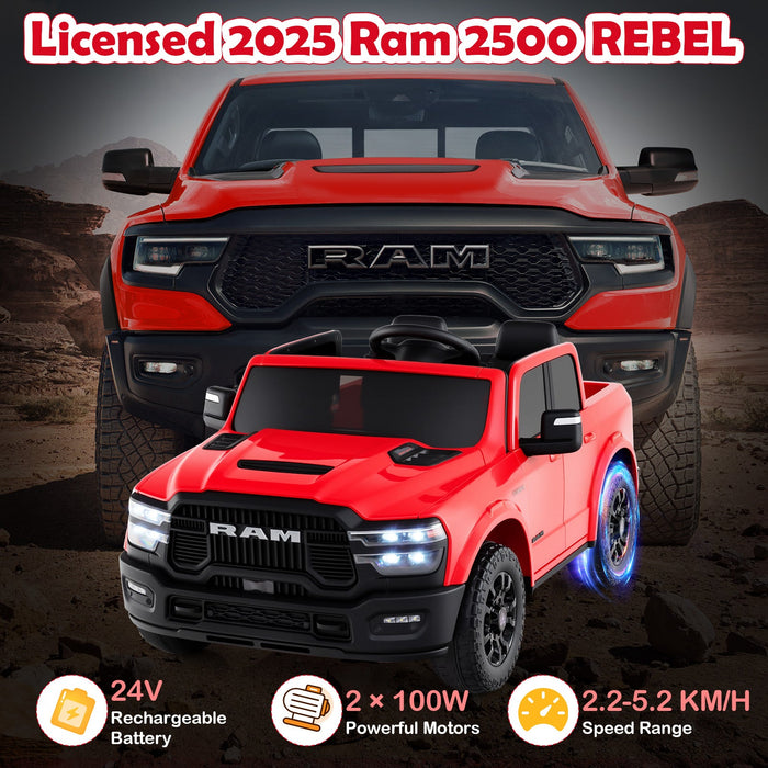 Licensed Ram Truck 24V 2-Seater Ride-On Toy