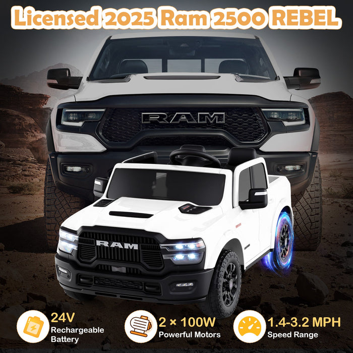 Licensed Ram Truck 24V 2-Seater Ride-On Toy