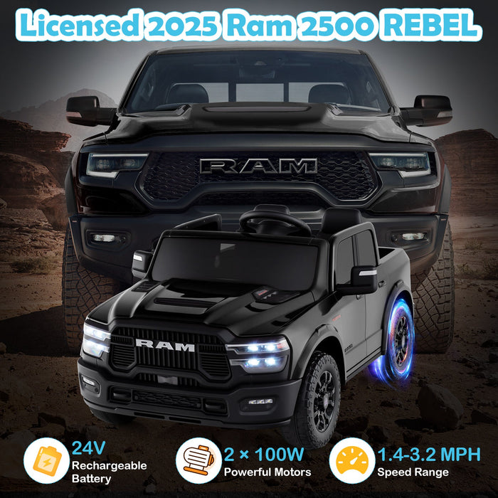 Licensed Ram Truck 24V 2-Seater Ride-On Toy