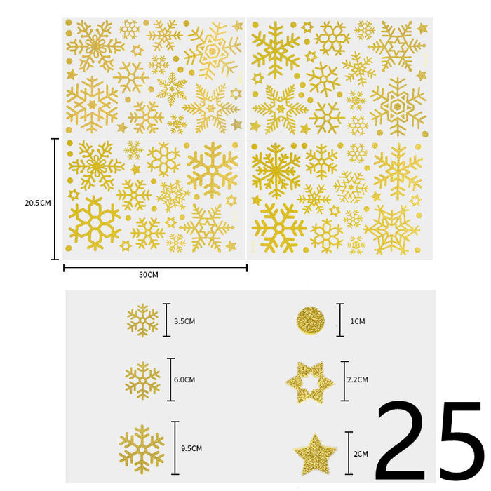 Christmas Themed Window Cling Set