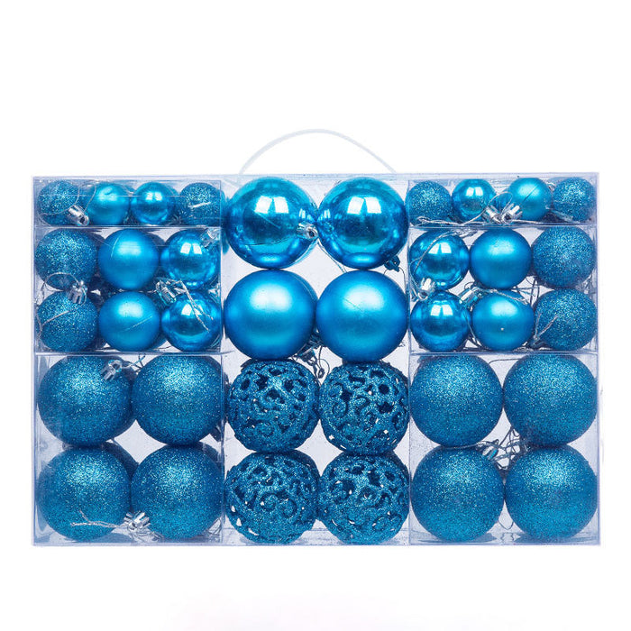 100-Piece Shatterproof Christmas Bauble Ornament Set