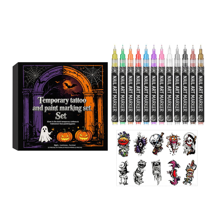 Halloween Face Paint and Sticker Kit