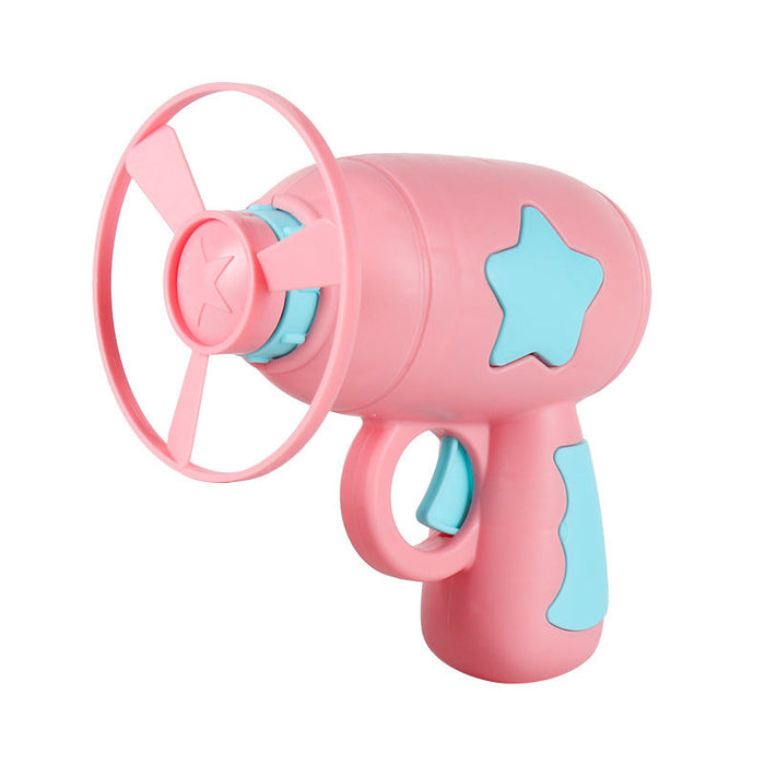 LED Flying Disc Launcher Toy Set - Pack of 6