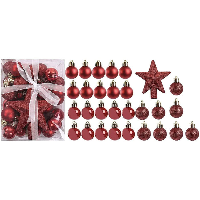 30-Piece: Christmas Balls Ornaments for Christmas Tree