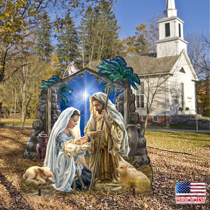 Glory to God Nativity Outdoor Decor by D. Gelsinger - Nativity Holiday Decor