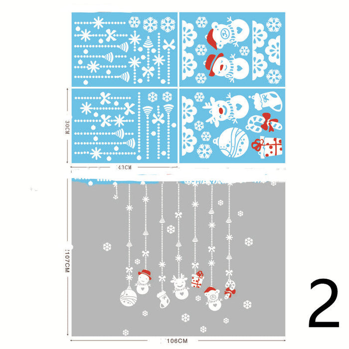 Christmas Themed Window Cling Set