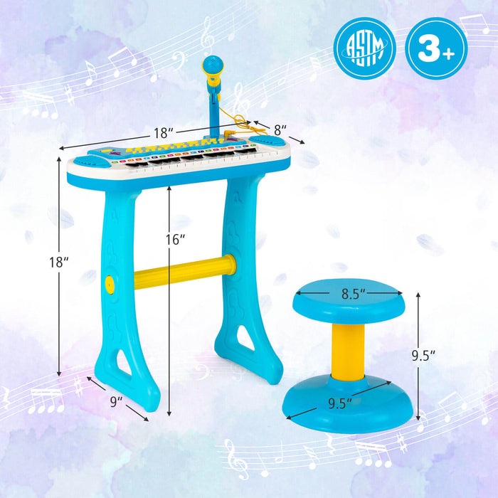 31-Key Kids Piano Keyboard Toy with Microphone