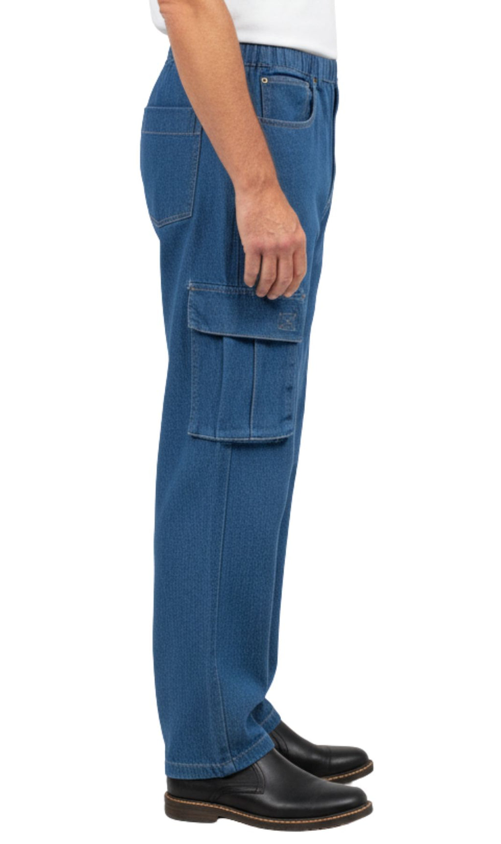Men's Lightweight Double Pocket Cargo Jeans