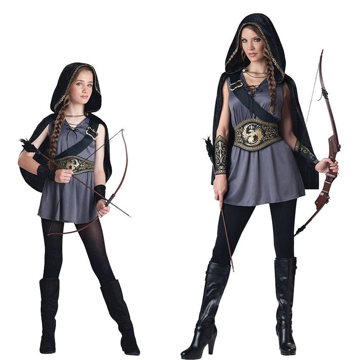 Halloween Cosplay Archer Costume Set Adult and Child Sizes