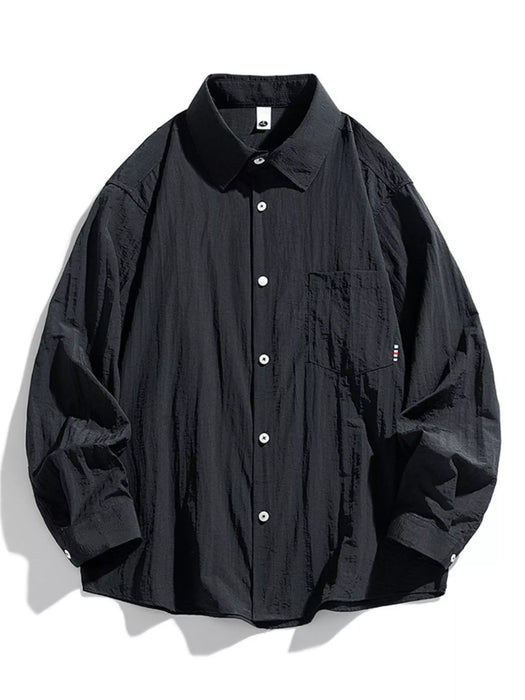 Men's Plus Size Lightweight Button-Down Shirt