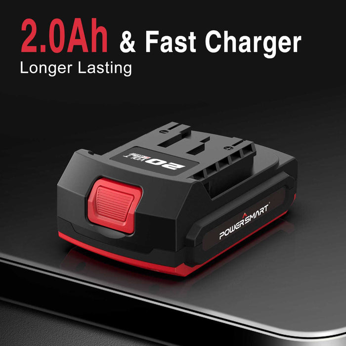 20V Cordless Brushless Impact Wrench Kit - 265 Ft-Lbs, Includes 4.0Ah Battery, Charger & 5 Sockets (PS76142B)