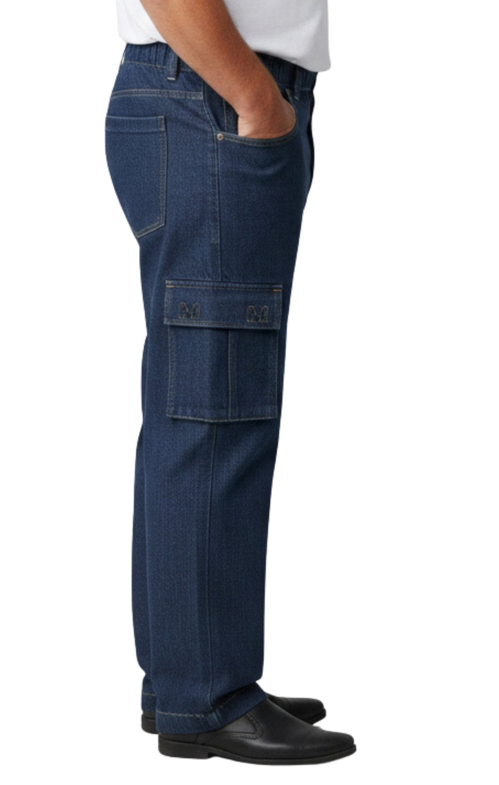 Men's Lightweight Double Pocket Cargo Jeans