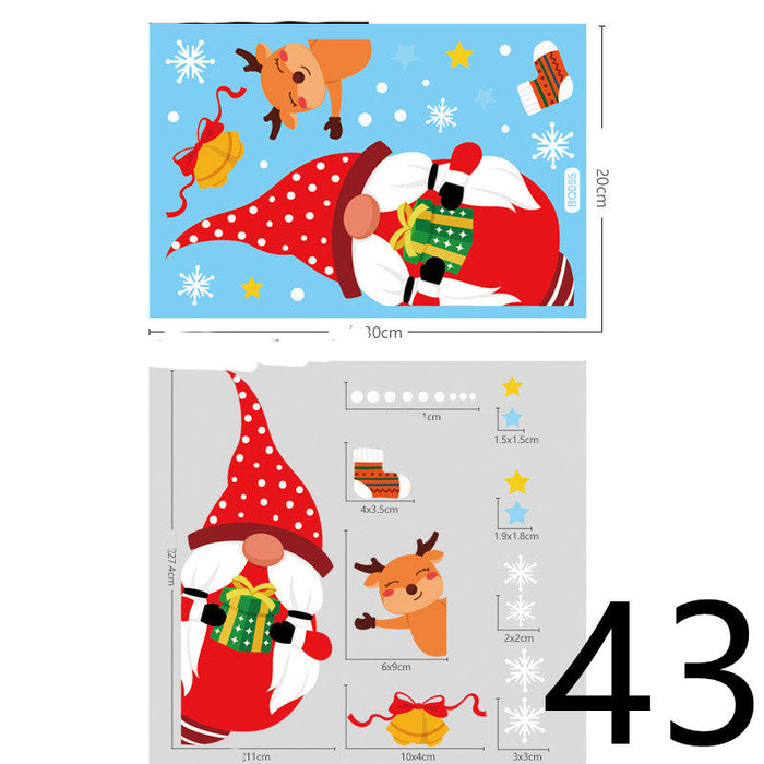 Christmas Themed Window Cling Set