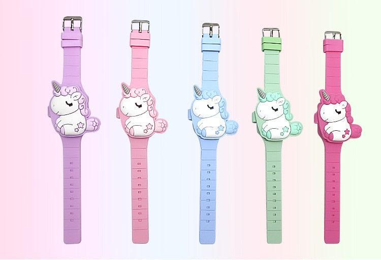 3D Children's Watch Unicorn LED Watch