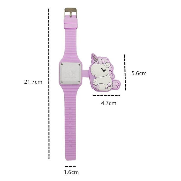 3D Children's Watch Unicorn LED Watch