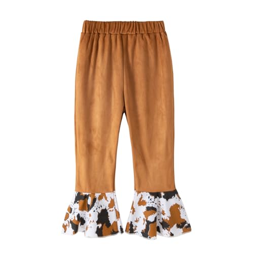 Toddler Girls Brown Western Cowgirl Clothing Set