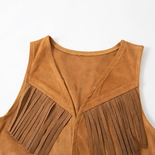Toddler Girls Brown Western Cowgirl Clothing Set