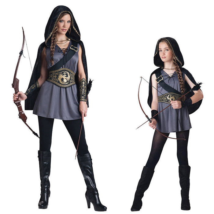 Halloween Cosplay Archer Costume Set Adult and Child Sizes