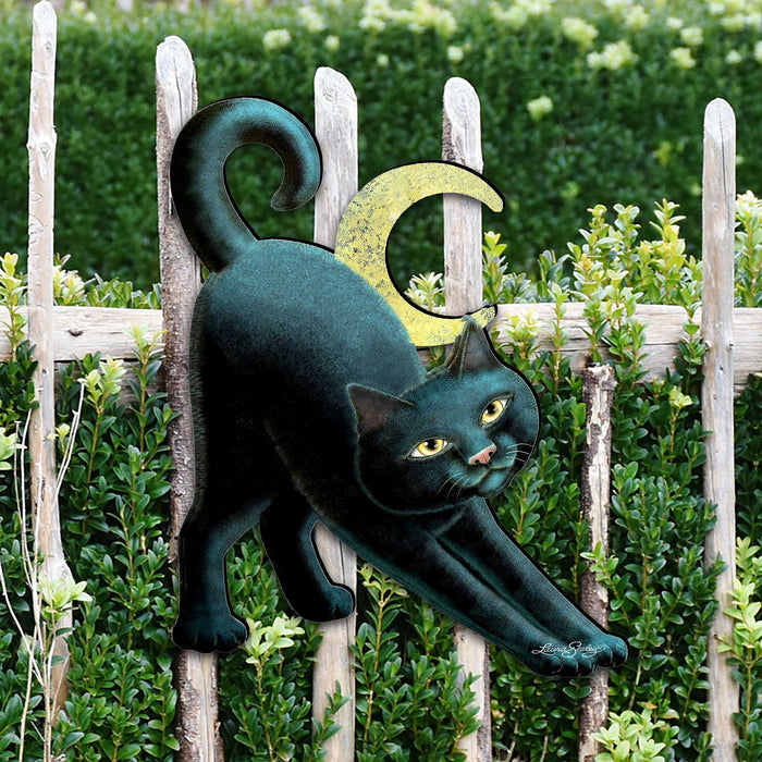 Spooky Halloween Cat Door Decor by Laura Seeley -  Halloween Decor - 8512054H