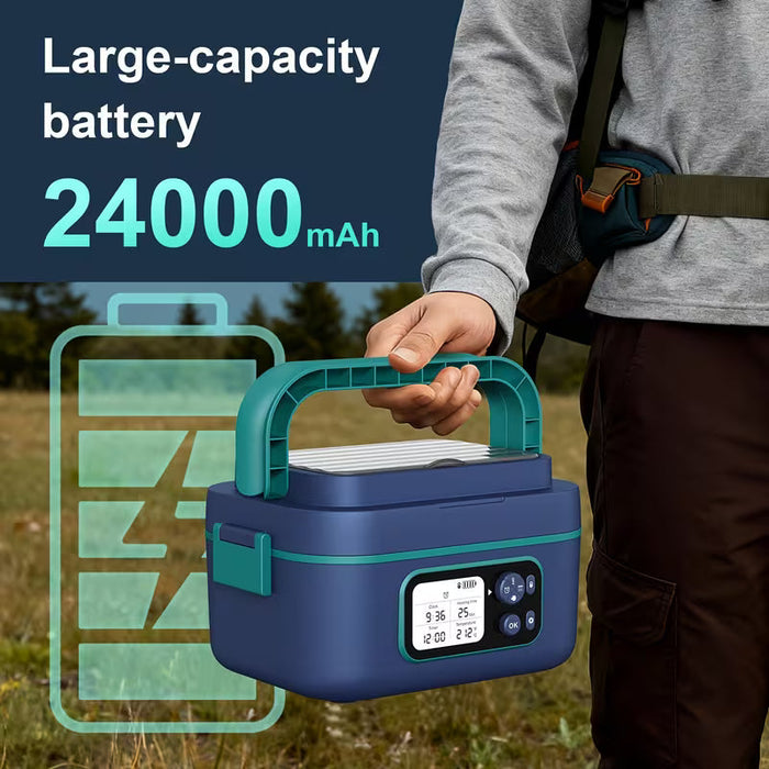 Cordless Self-Heating Lunch Box with Schedule Timer