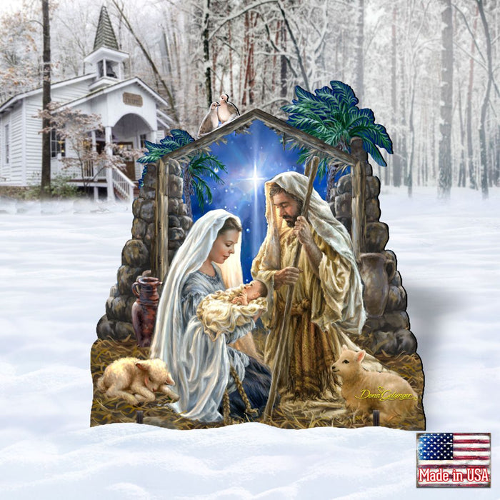 Glory to God Nativity Outdoor Decor by D. Gelsinger - Nativity Holiday Decor