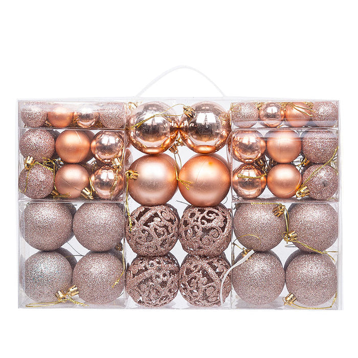100-Piece Shatterproof Christmas Bauble Ornament Set