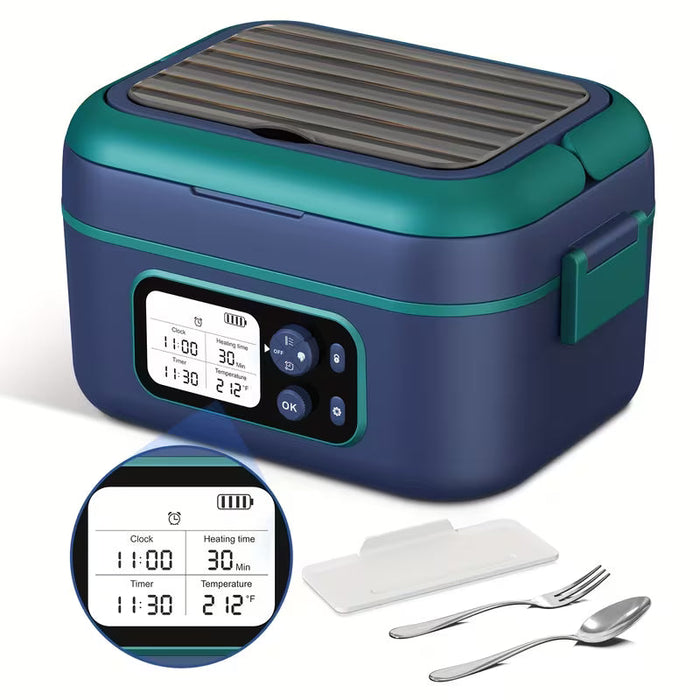 Cordless Self-Heating Lunch Box with Schedule Timer