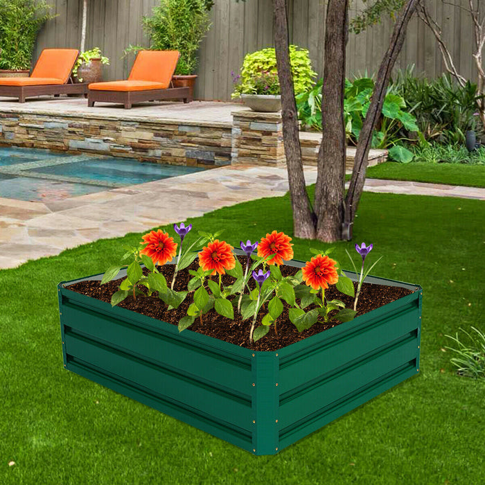 40 Inch Patio Raised Garden Bed Vegetable Flower Planter